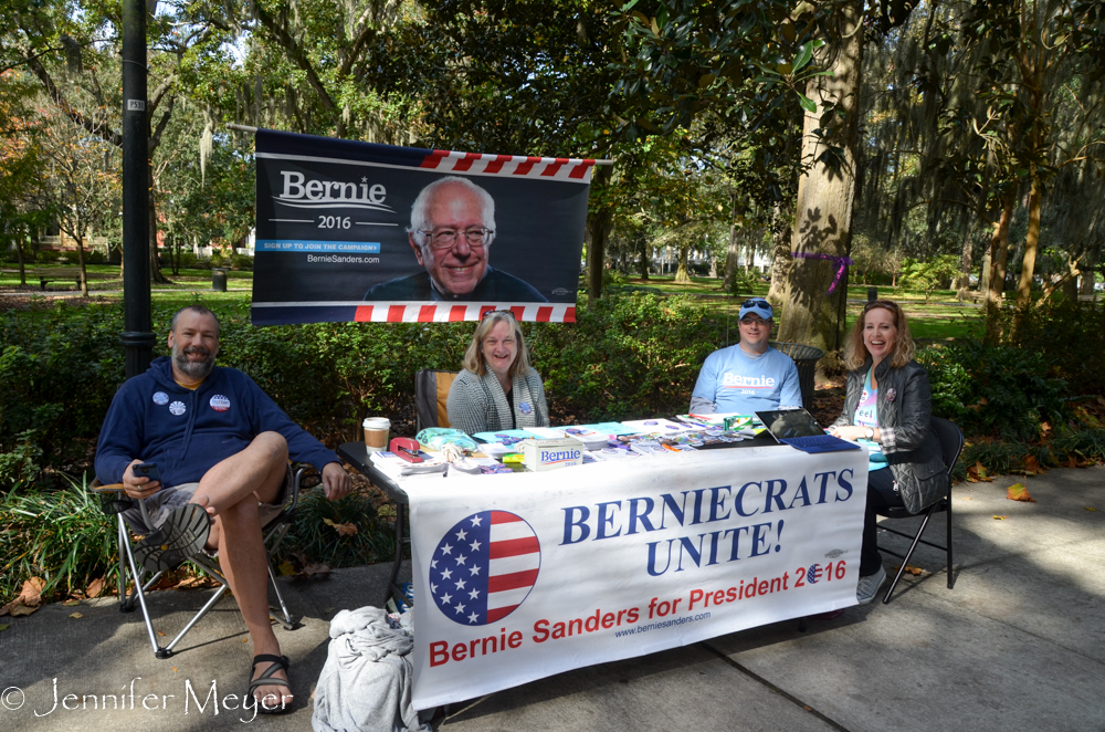 Bernie campaigners.