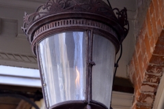 Gas lamp.