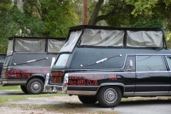 Hearses ready for tours.