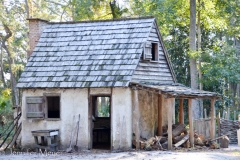 The park includes a replica of a colony home.