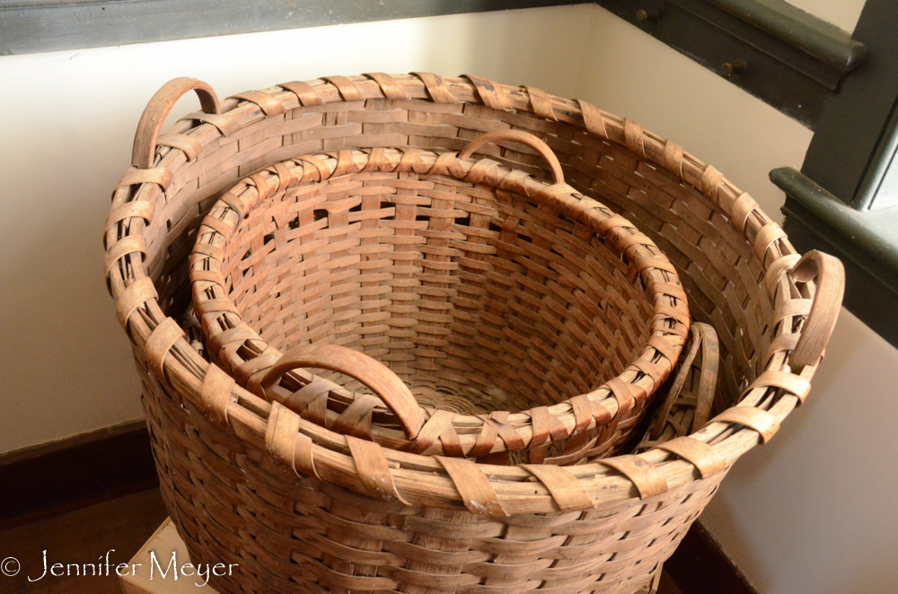 Hand-made baskets.