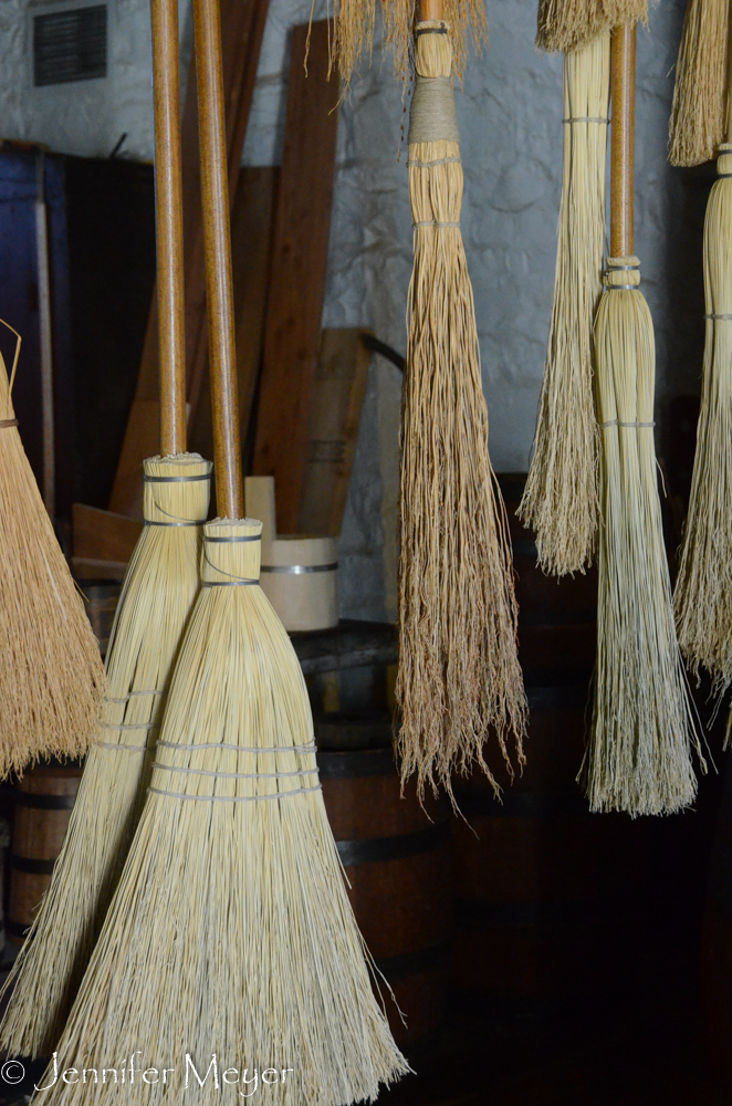 Brooms.