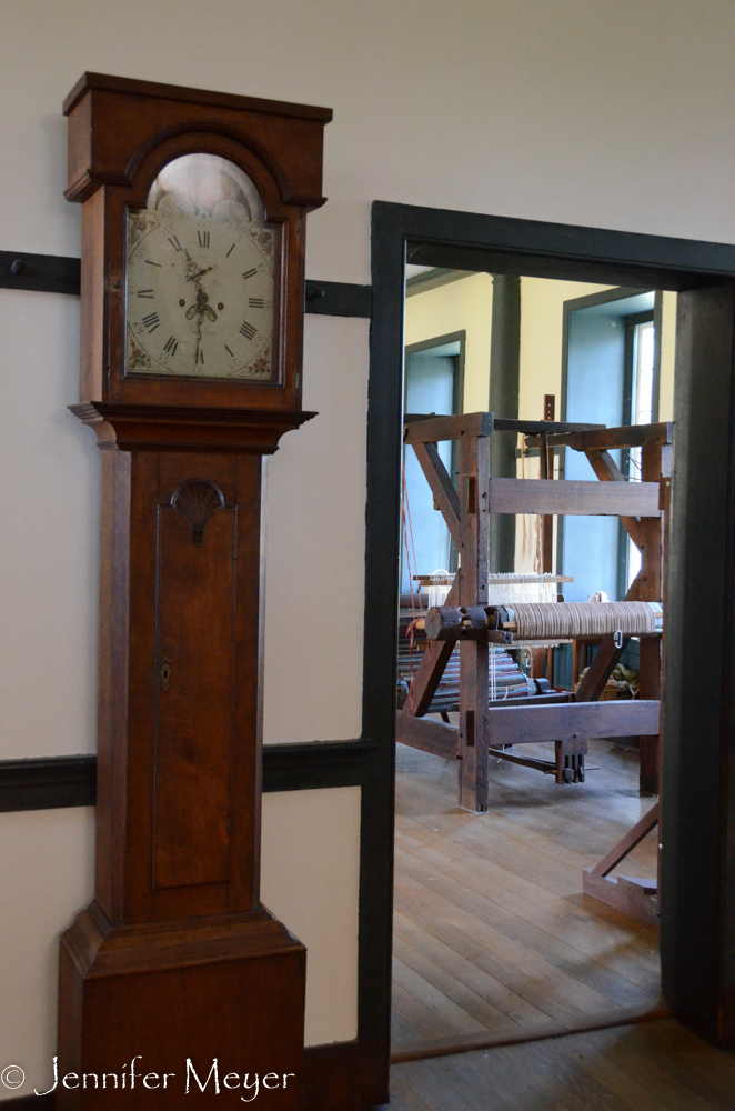 A loom in one of the main rooms.