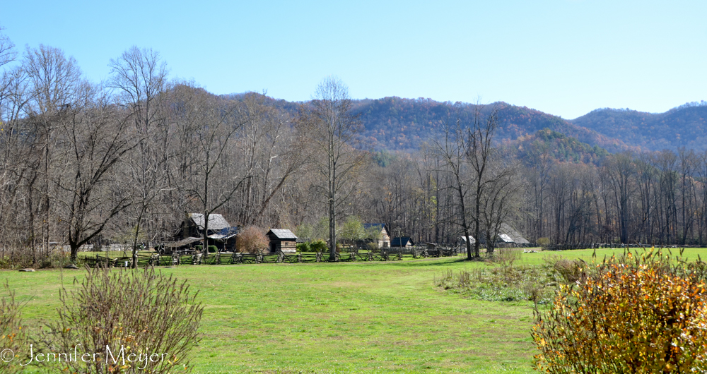 We went to the Mountain Farm Museum.