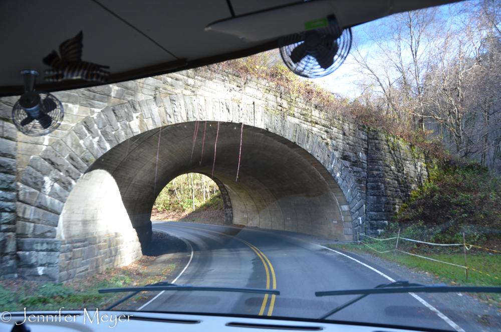 Low bridges always scare us.