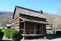 Outside, we could walk all around old farm structures.