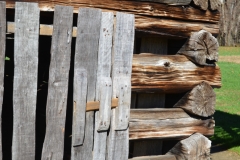 Log corn crib held feed all winter.