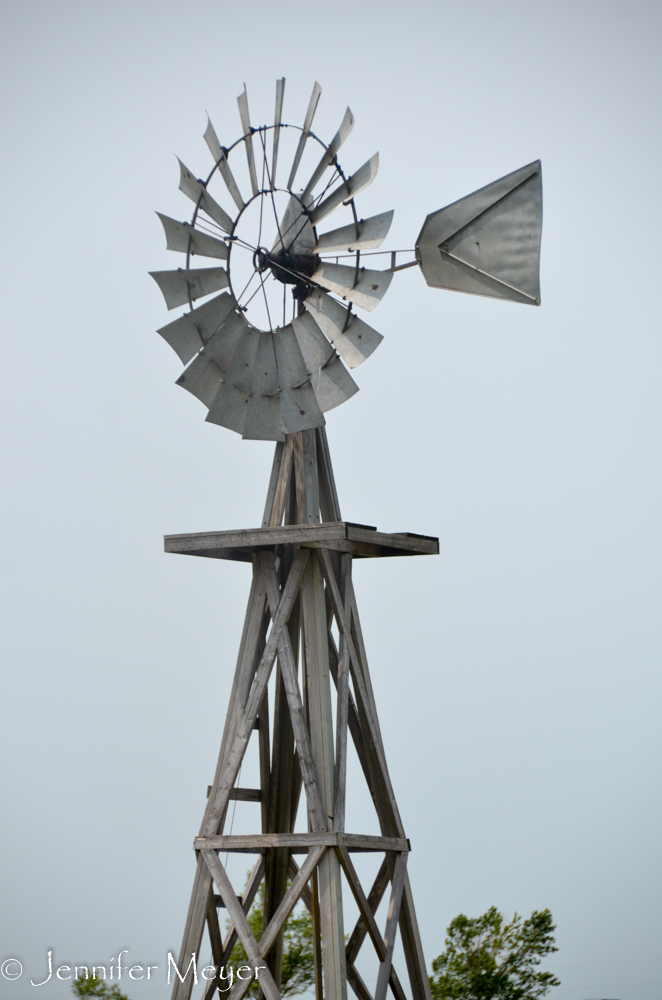 Working windmill.