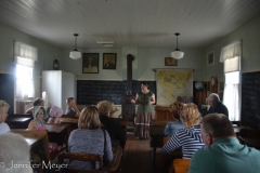 The teacher is actually a local teacher, and she gave us a good history lesson.