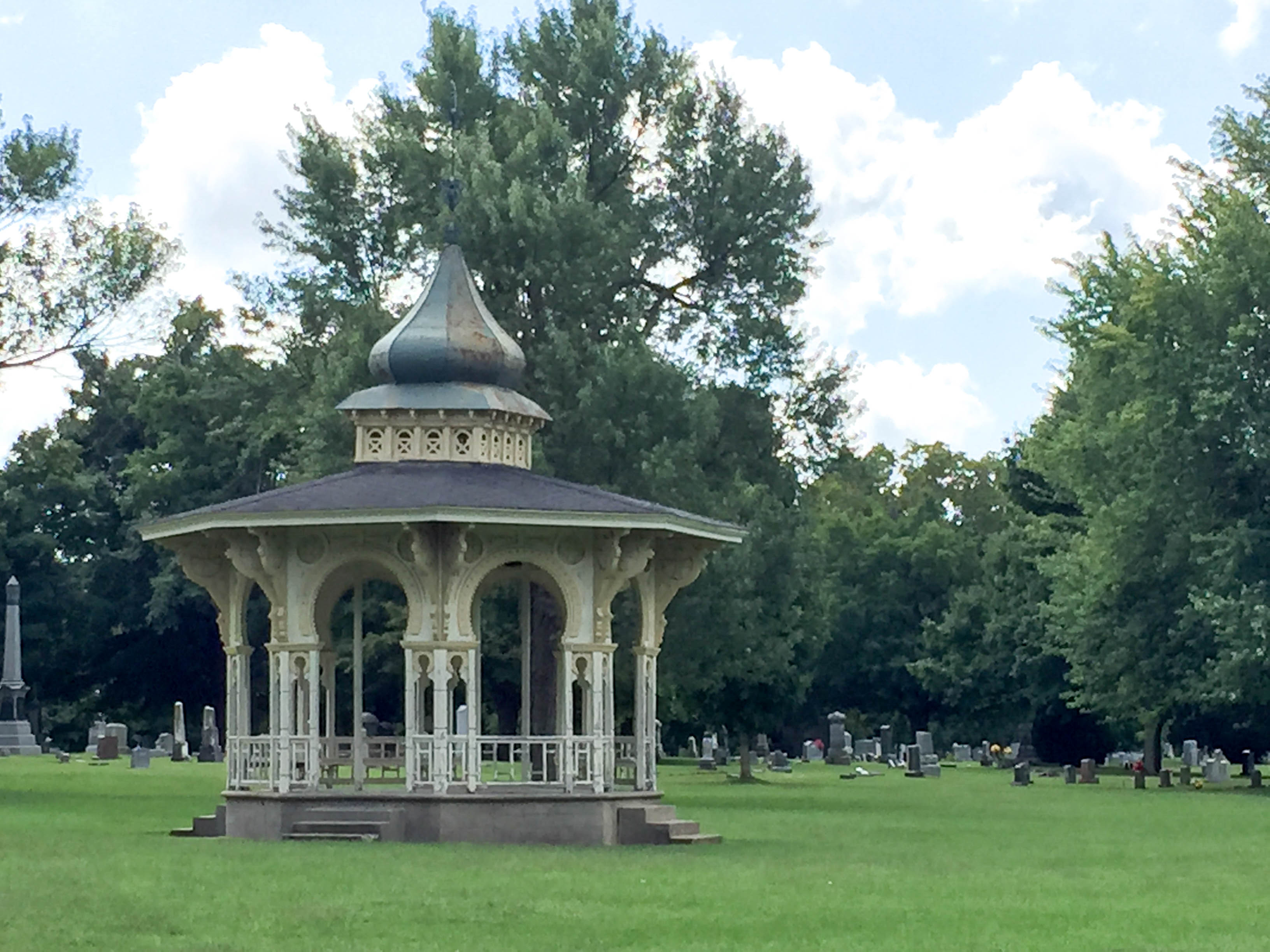 We visited the cemetary where my mother's side of the family is buried.