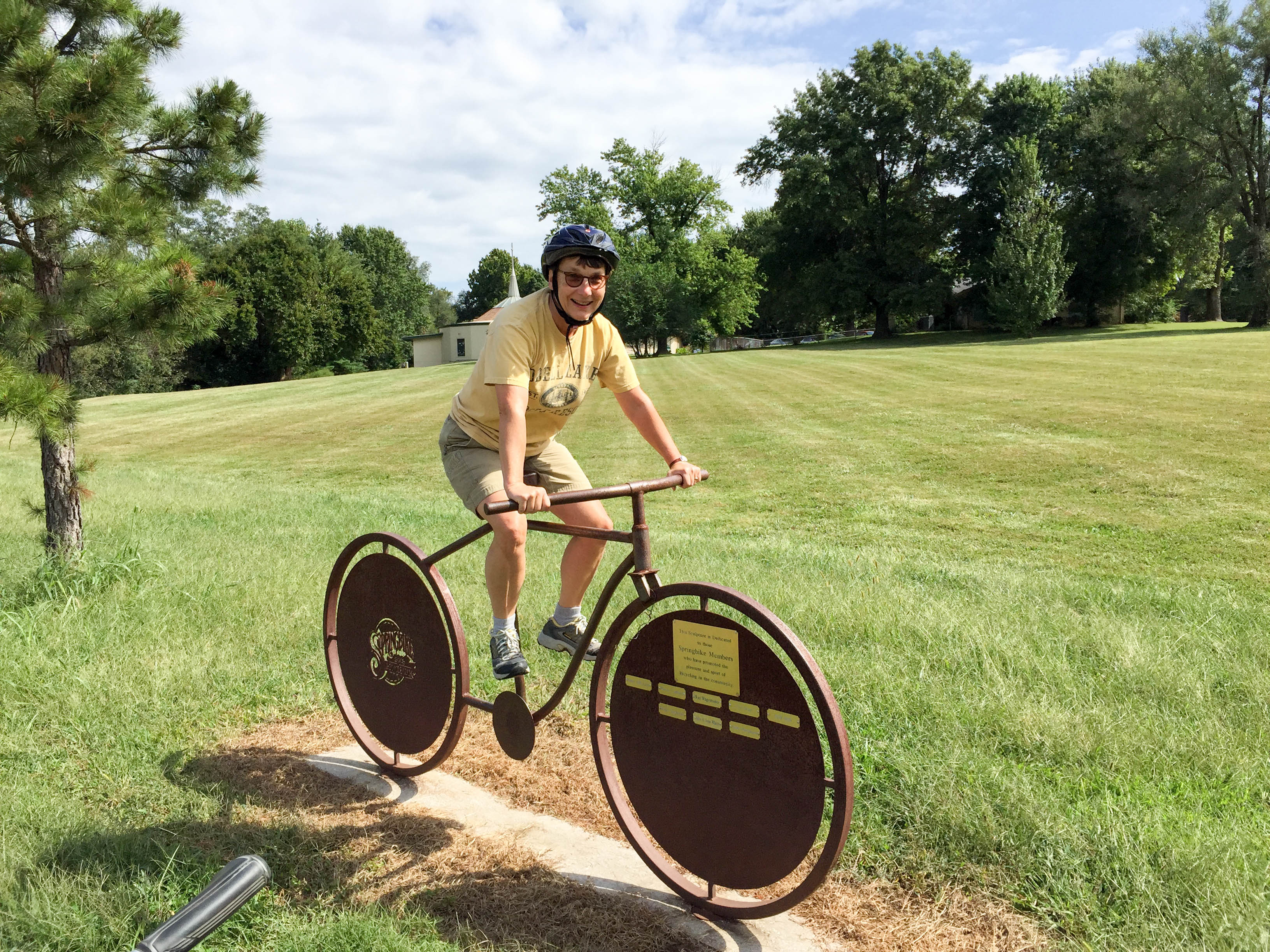 Fun sculpture on the Galloway bike trail.