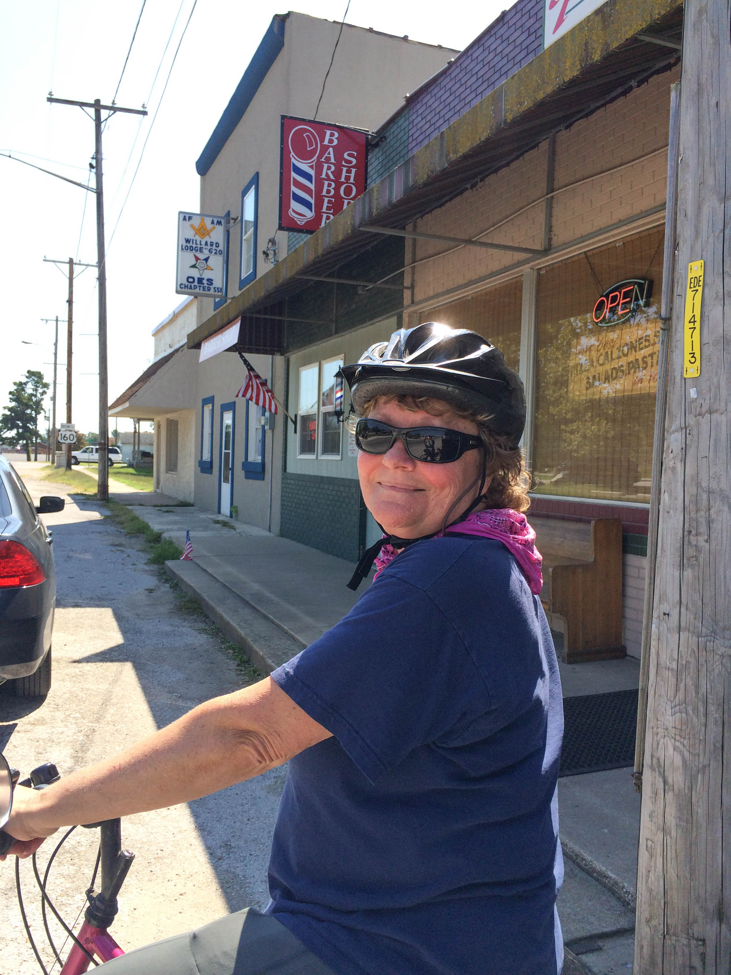 One day we rode our bikes to Willard.