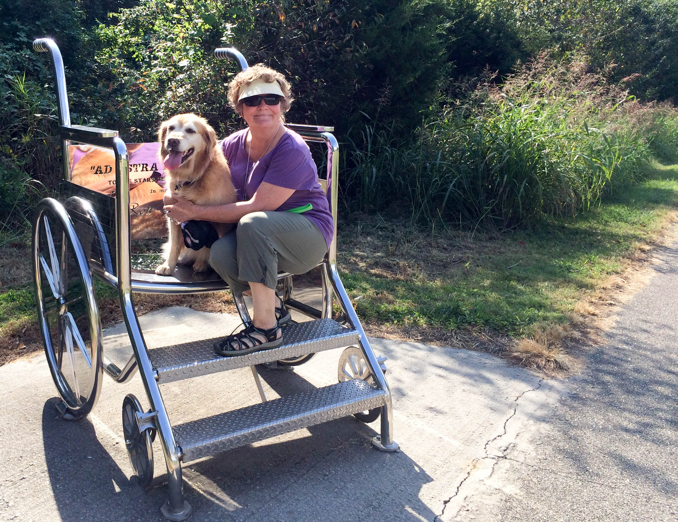 We took Bailey on a like walk on Galloway Trail.