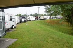Back on our lovely RV service lot.