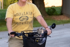 We got a new basket for Kate's bike.