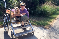 We took Bailey on a like walk on Galloway Trail.