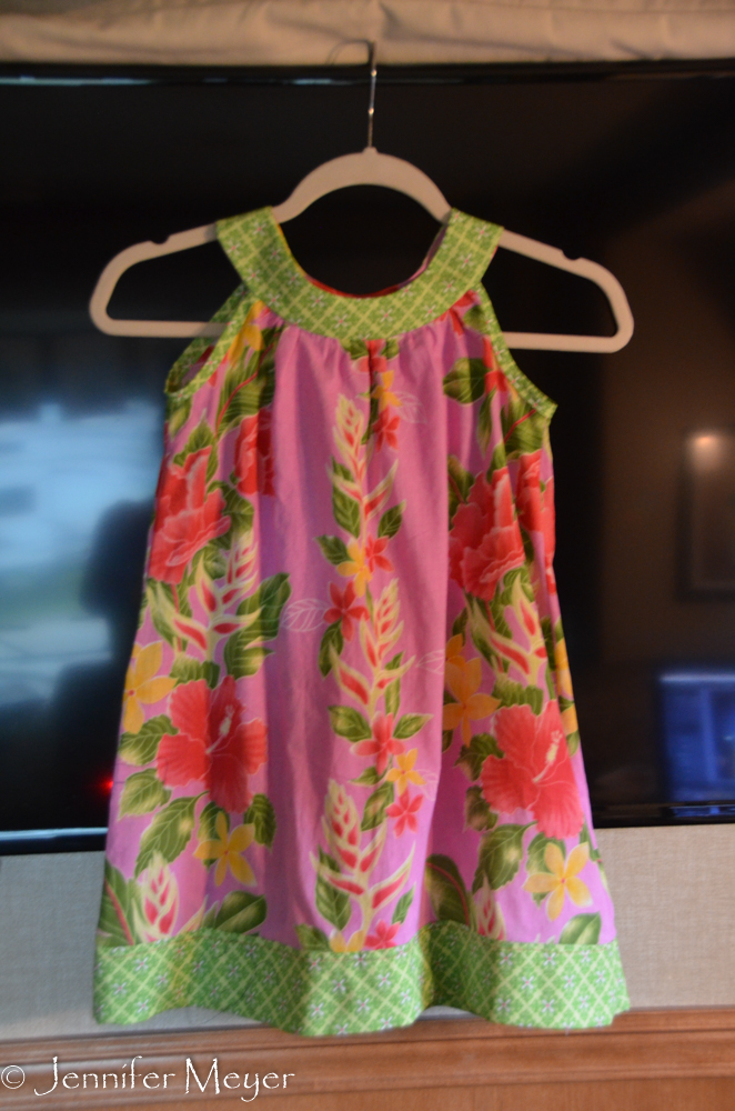 A sundress for our little friend, Madison.