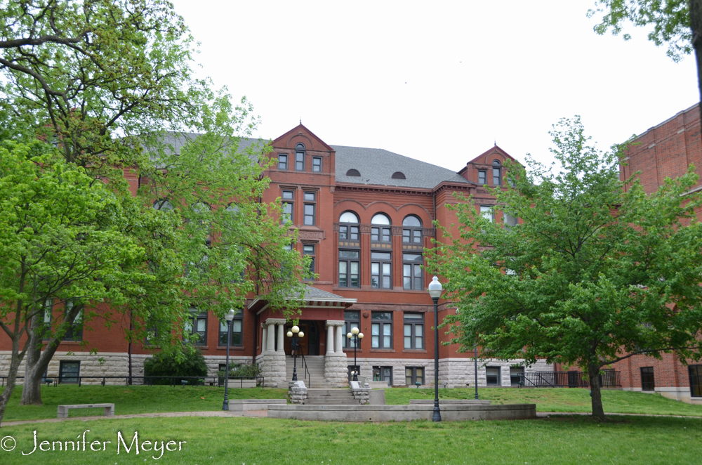 Dad's old high school, Springfield High School, is still a functioning school.