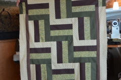 She made a quilt for Hospice.