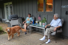 Every day, we hung out with Dad.