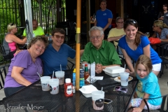 We ate the Galloway Grill, owned by another neighbor's sister.