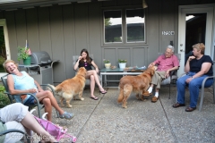 Neighbors gathering.