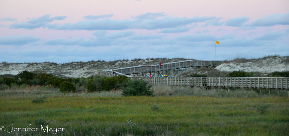 Time to walk back to the campground.