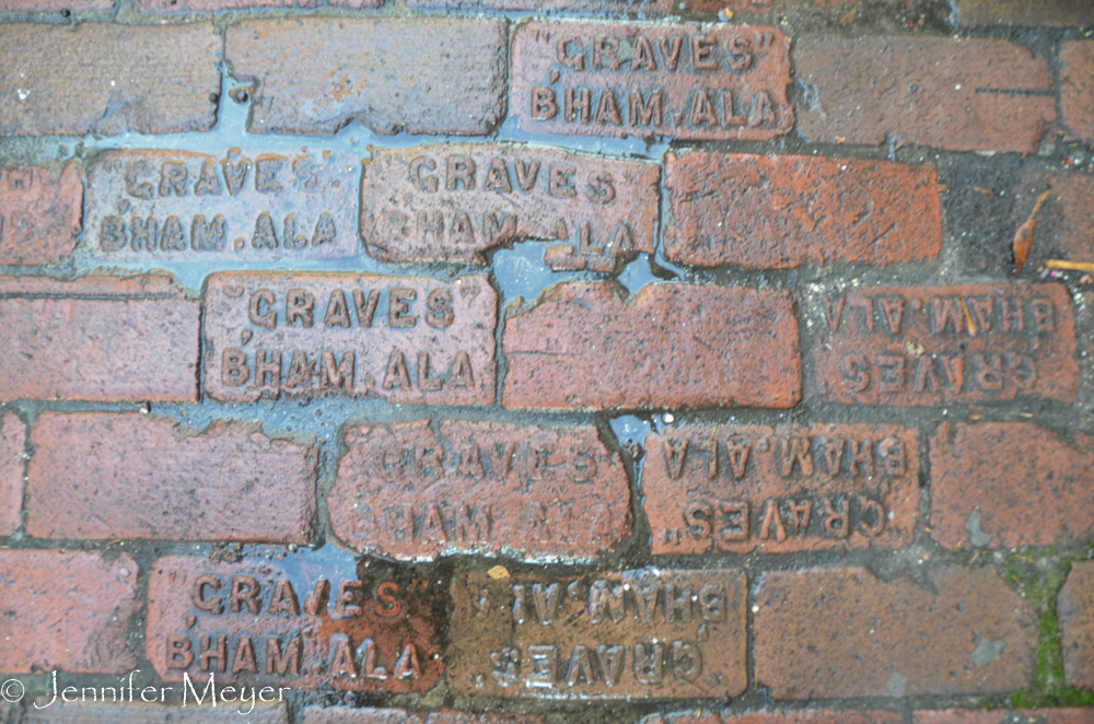 These bricks came from Alabama.