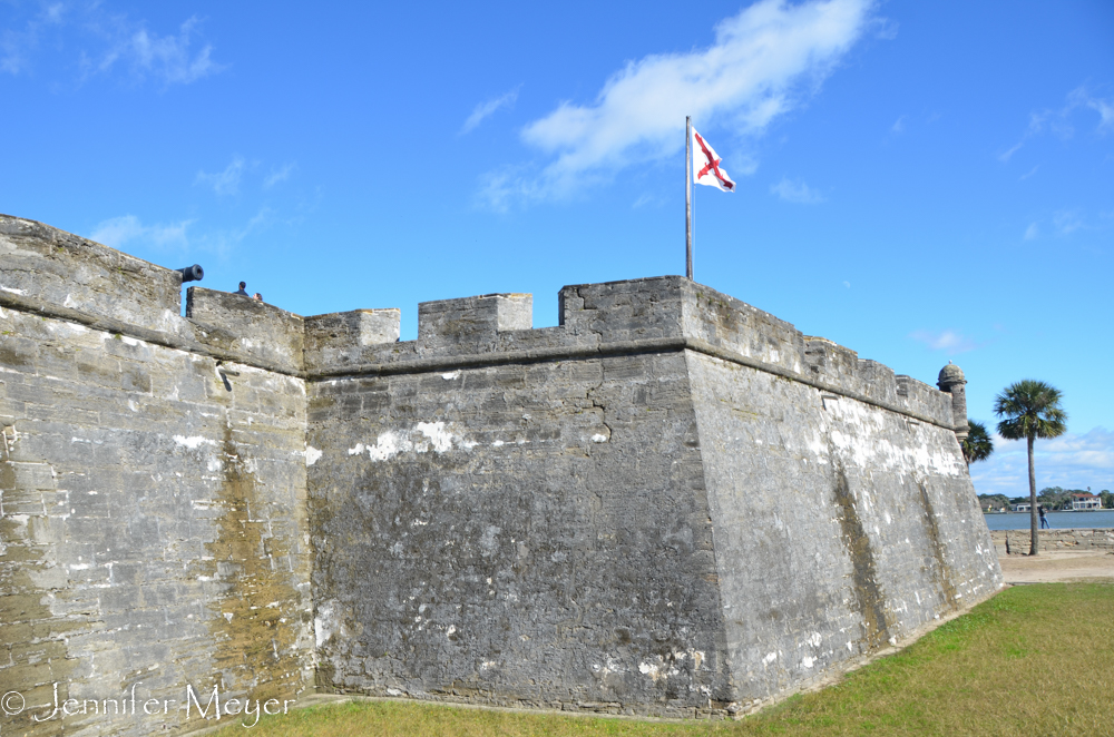 After lunch, we went to the Castillo de San Marcos.