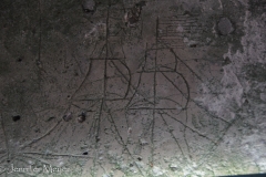 Graffiti ship from 300 years ago.