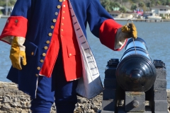 This solider cleans the fuse holder.