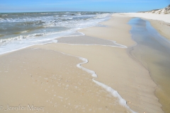 I walked far down the beach.