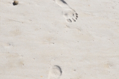 My footprints.