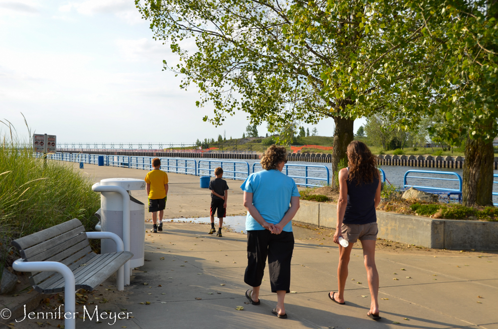 Adri took us for a walk on St. Joseph pier.