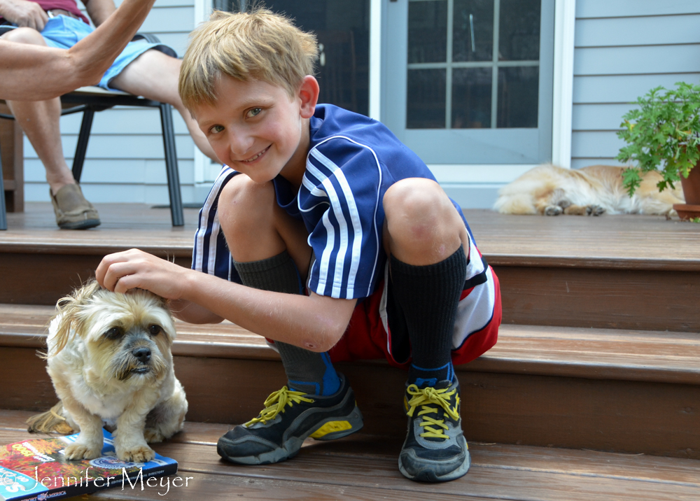 Adri's younger son, Evan.