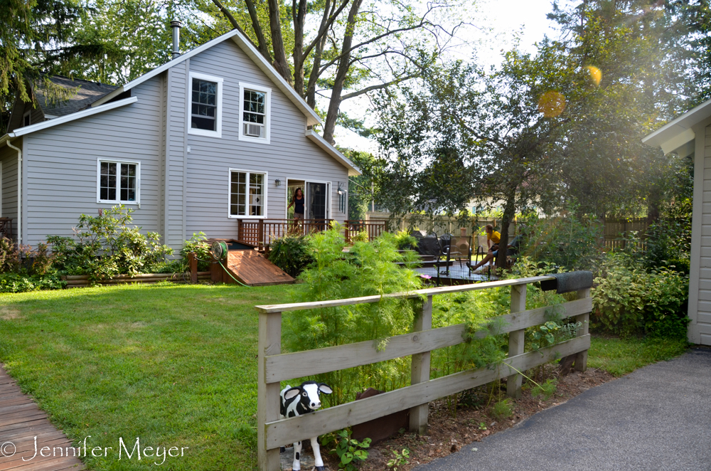Sandy and Neal raised their daughters in this century old farmhouse.