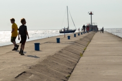 Adri's boys walking ahead.