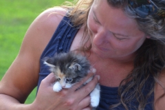 Adri's not a big cat lover, but she kind of loved Gypsy.