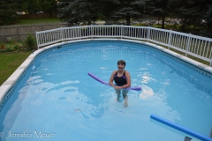 After dinner, Kate and I took a quick dip to cool off.