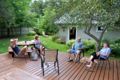 We spent a lot of time on this beautiful deck.