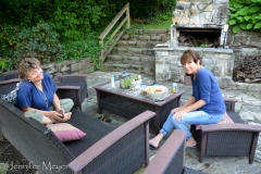 We hung out outside.