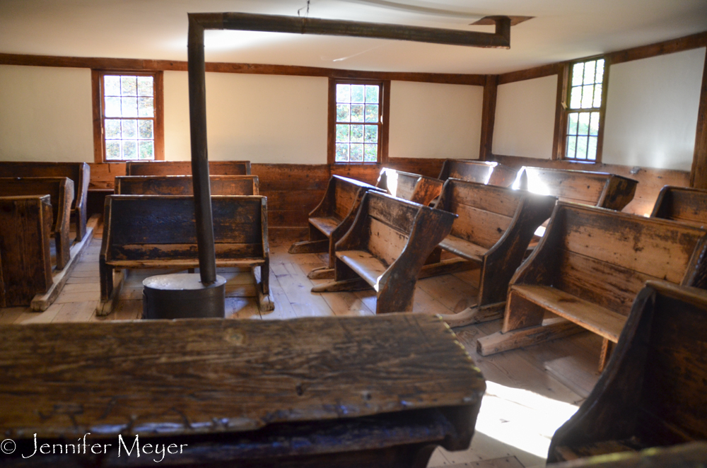 The schoolroom.