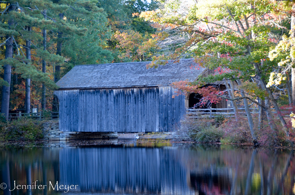 Covered bridge.