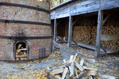 It takes so much wood to fire pottery, it was only done once a year.