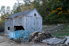 Cart and shed.