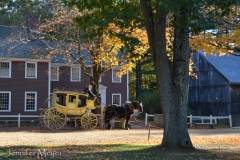 Stagecoach in the low sun.