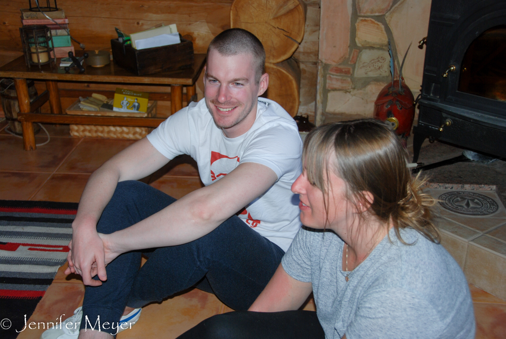 They have a unsocial cat, too, so they understand.