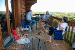 Hanging out with our pesky pets.