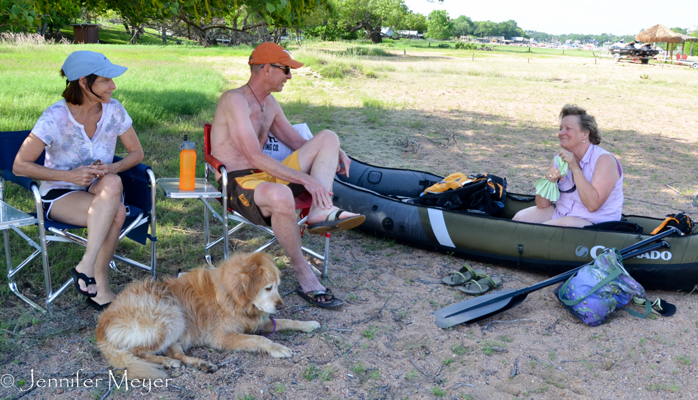 On Sunday afternoon, the sun came out and we went to Sandy Beach park.