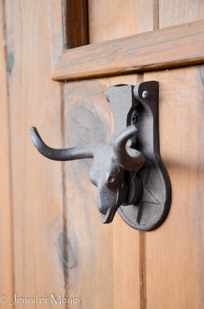 Texas door knocker.